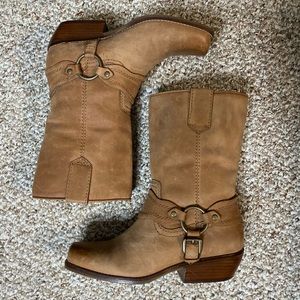 ZODIAC beige 🤠 leather boots